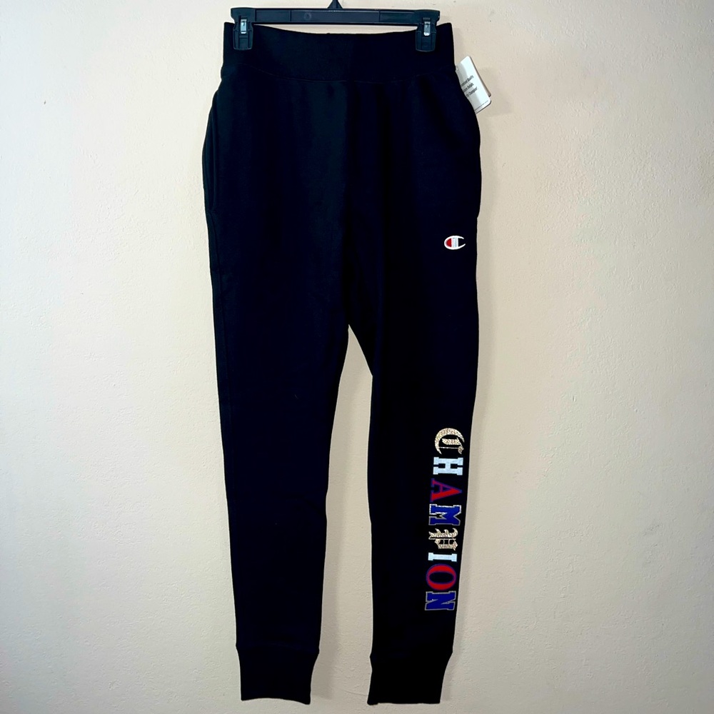 Champion, size S, black joggers